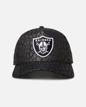 New Era Las Vegas Raiders 'Faux Croc' 9FORTY A-Frame Snapback Black
