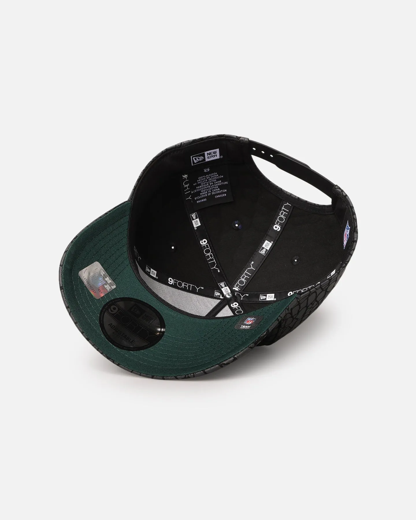 New Era Las Vegas Raiders 'Faux Croc' 9FORTY A-Frame Snapback Black
