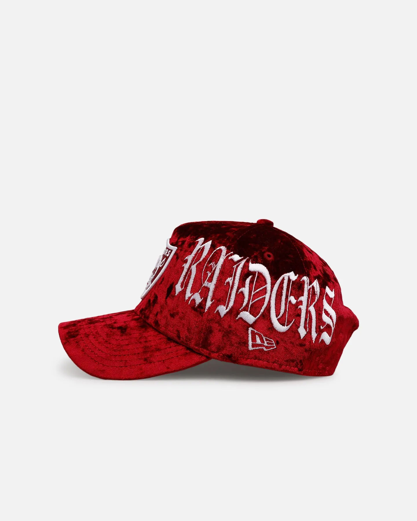 New Era Las Vegas Raiders 'Velvet Gothic Script' 9FORTY A-Frame Snapback Maroon