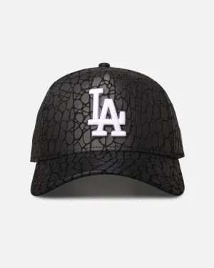 New Era Los Angeles Dodgers 'Faux Croc' 9FORTY A-Frame Snapback Black