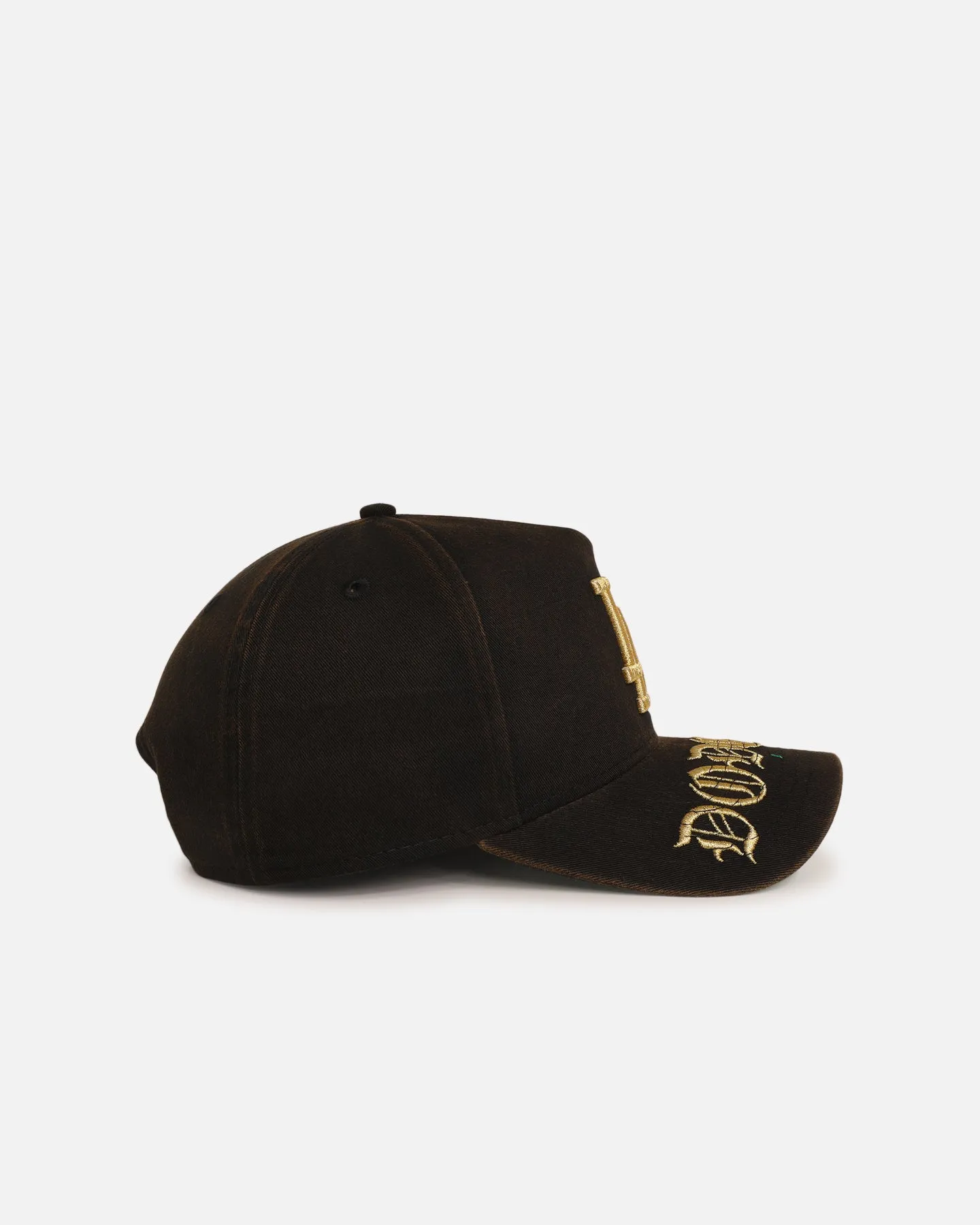 New Era Los Angeles Dodgers 'Washed Gothic Visor' 9OFRTY A-Frame Snapback Black