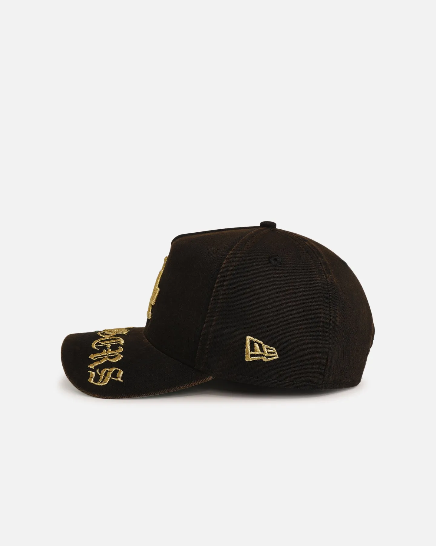 New Era Los Angeles Dodgers 'Washed Gothic Visor' 9OFRTY A-Frame Snapback Black