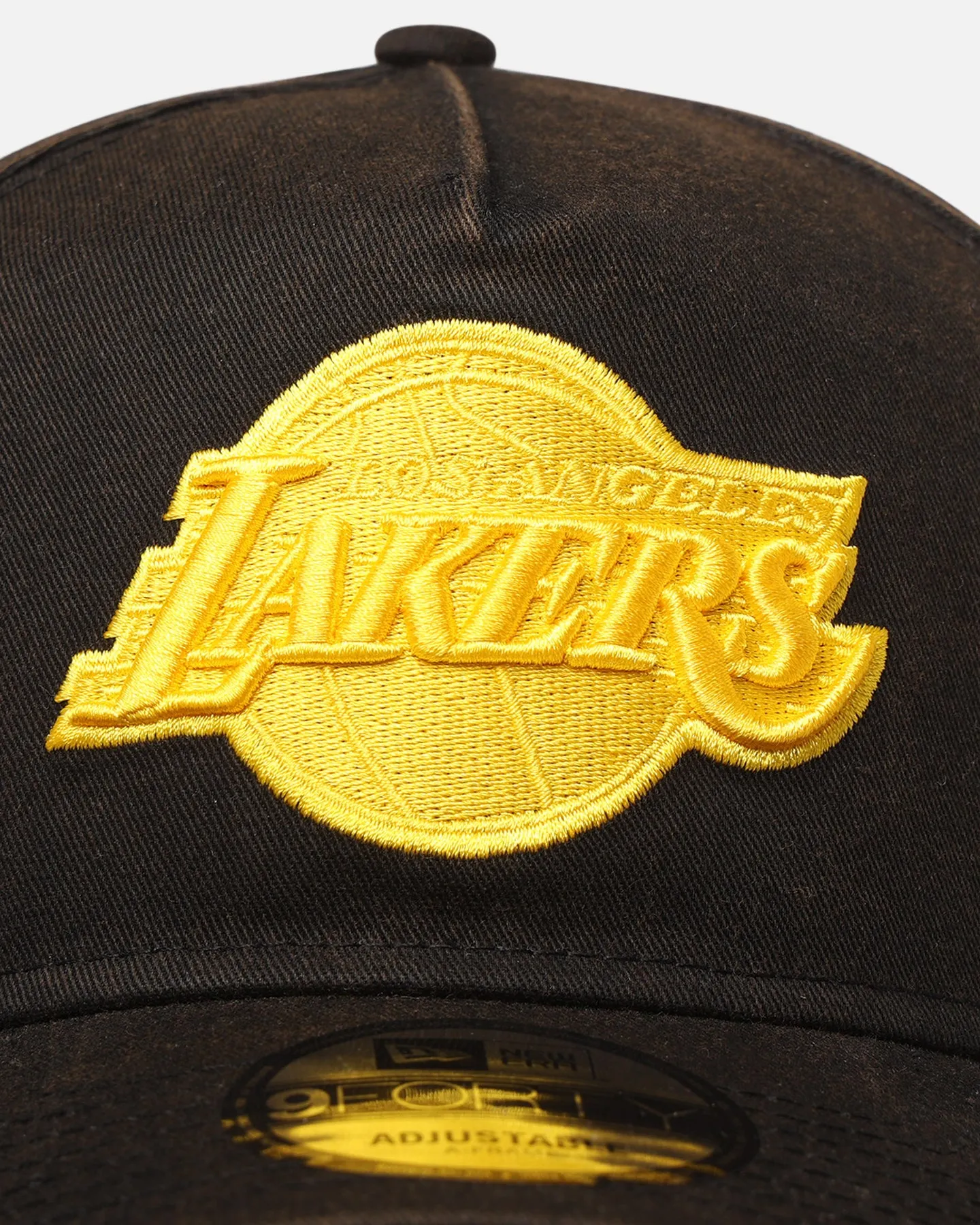 New Era Los Angeles Lakers 'Sunbleached' 9FORTY A-Frame Snapback Washed Black