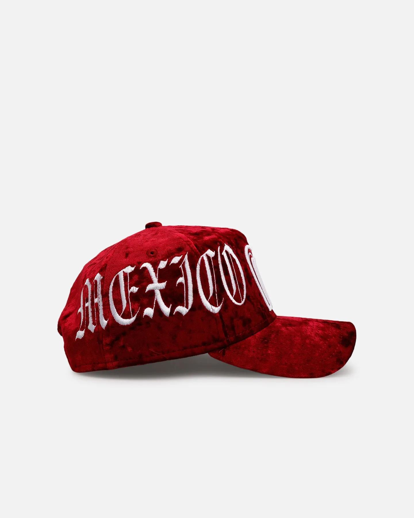 New Era Mexico National Baseball Team 'Velvet Gothic Script' 9FORTY A-Frame Snapback Maroon