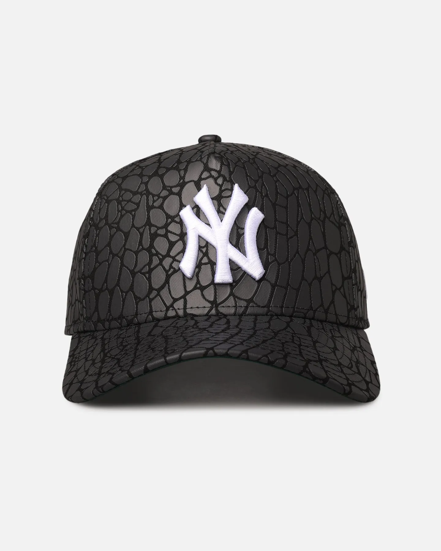 New Era New York Yankees 'Faux Croc' 9FORTY A-Frame Snapback Black