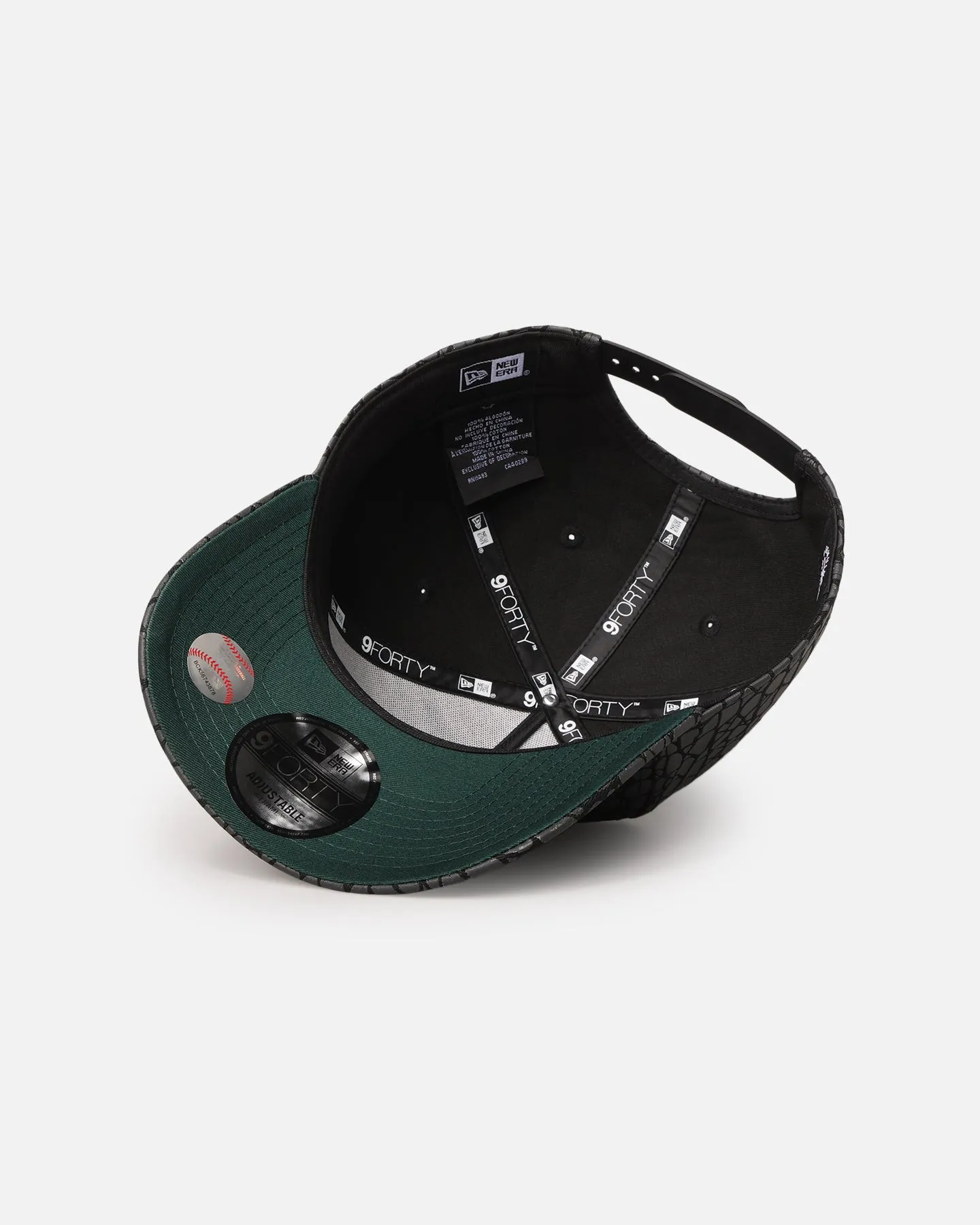 New Era New York Yankees 'Faux Croc' 9FORTY A-Frame Snapback Black