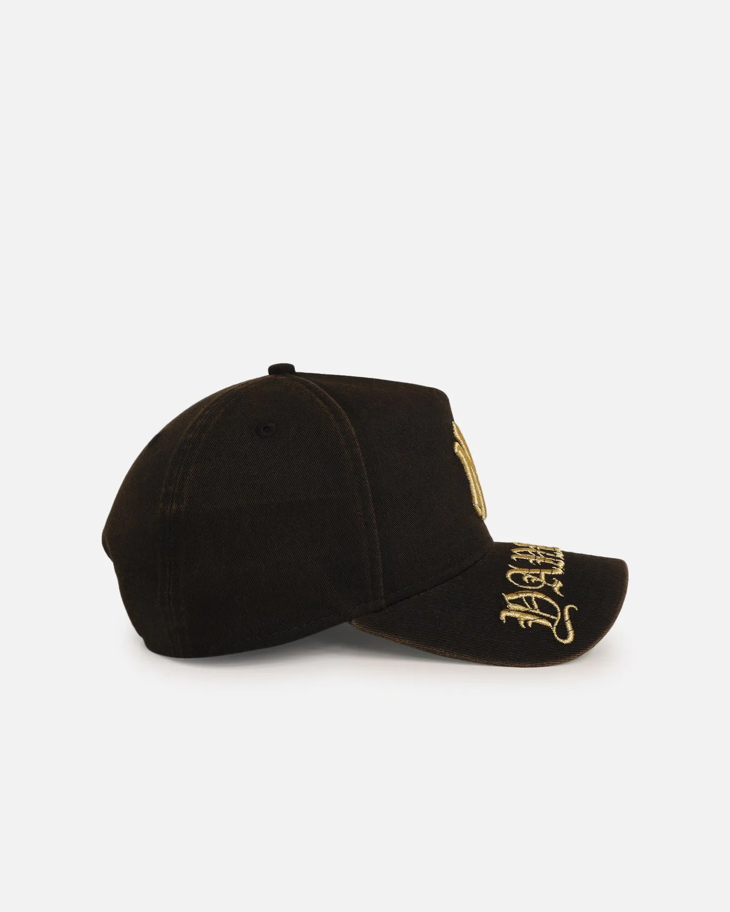 New Era New York Yankees 'Washed Gothic Visor' 9OFRTY A-Frame Snapback Black