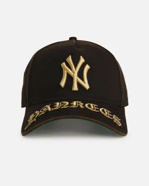 New Era New York Yankees 'Washed Gothic Visor' 9OFRTY A-Frame Snapback Black
