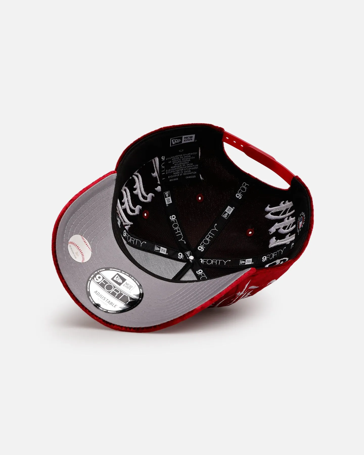 New Era Philadelphia Phillies 'Velvet Gothic Script' 9FORTY A-Frame Snapback Maroon