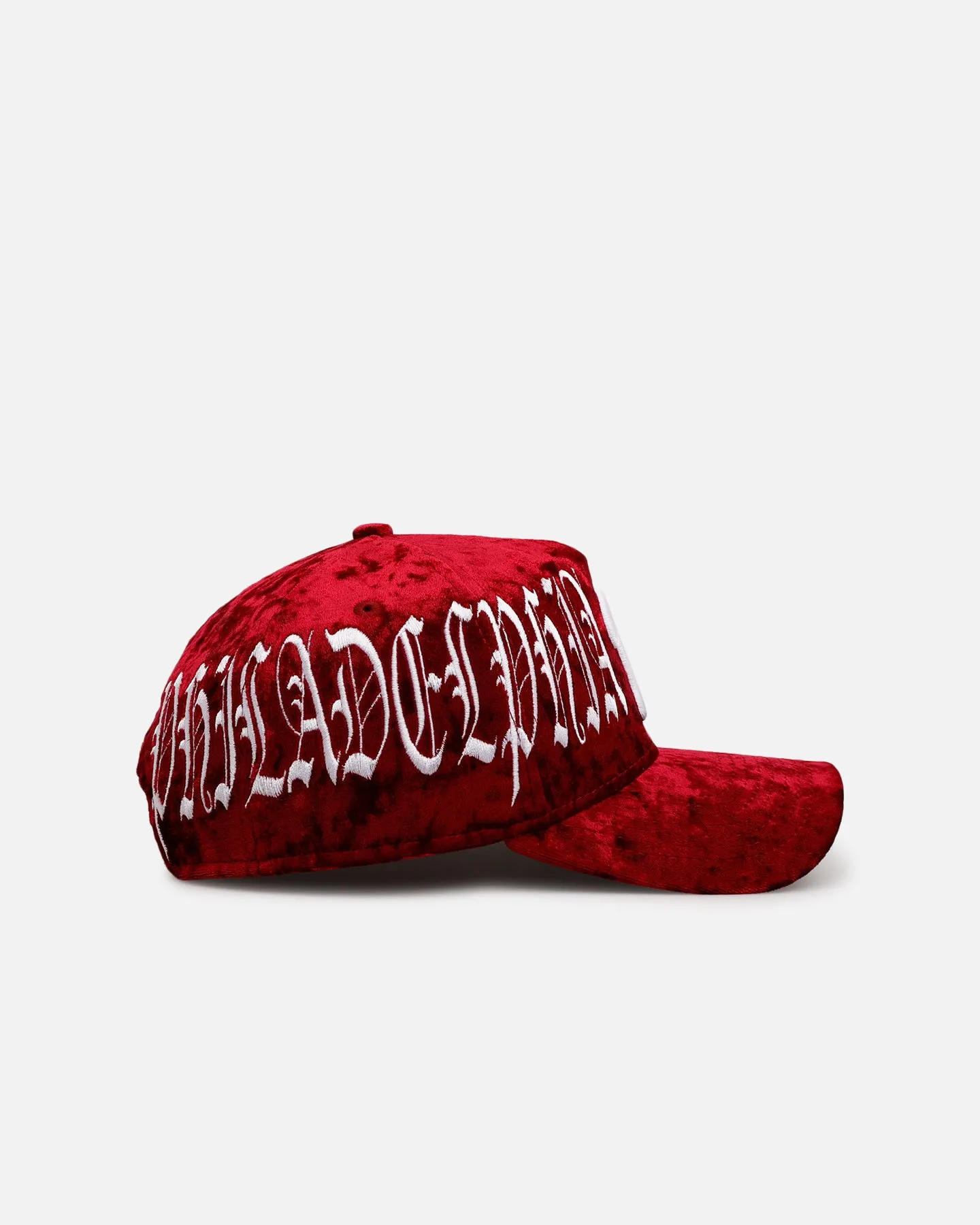 New Era Philadelphia Phillies 'Velvet Gothic Script' 9FORTY A-Frame Snapback Maroon