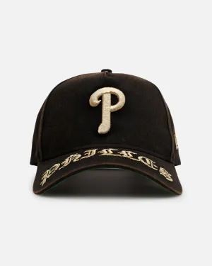 New Era Philadelphia Phillies 'Washed Gothic Visor' 9OFRTY A-Frame Snapback Black
