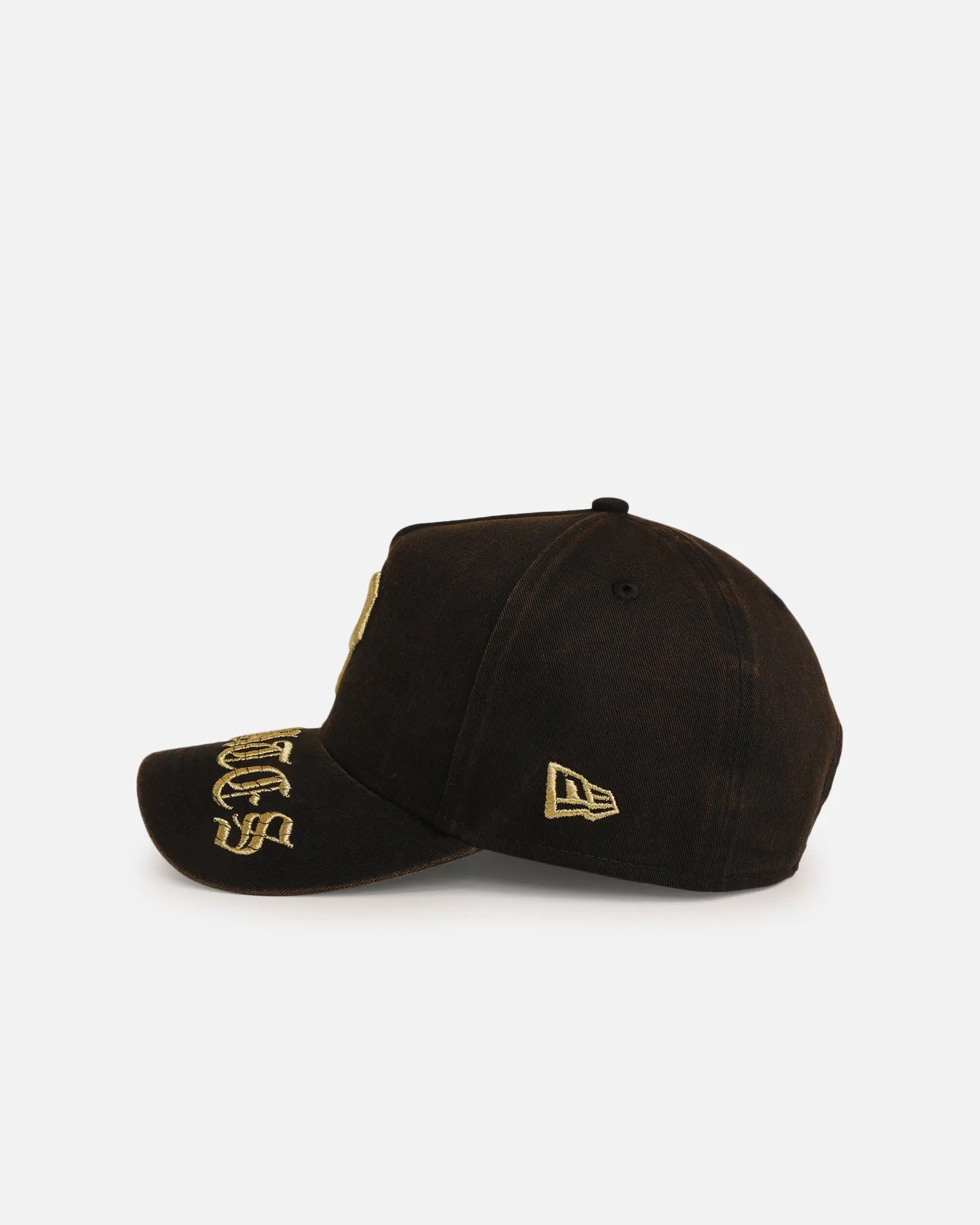 New Era Pittsburgh Pirates 'Washed Gothic Visor' 9OFRTY A-Frame Snapback Black