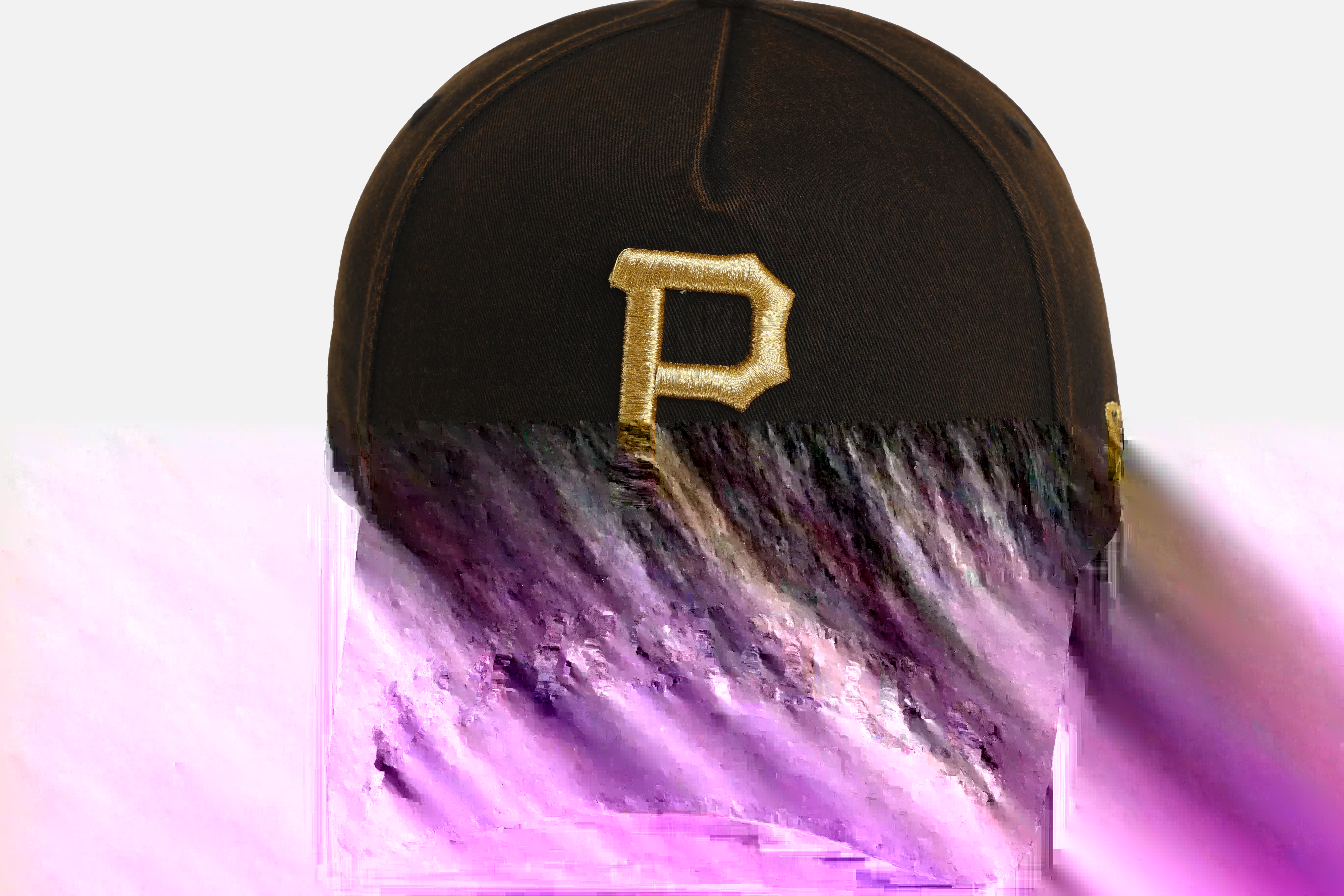 New Era Pittsburgh Pirates 'Washed Gothic Visor' 9OFRTY A-Frame Snapback Black