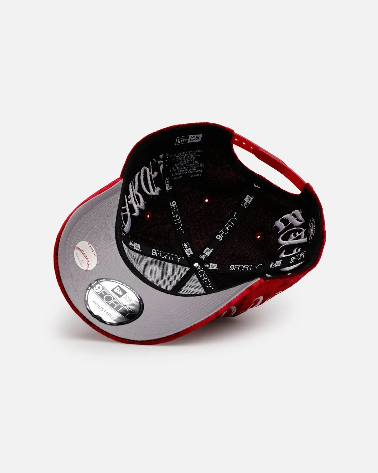 New Era San Diego Padres 'Velvet Gothic Script' 9FORTY A-Frame Snapback Maroon
