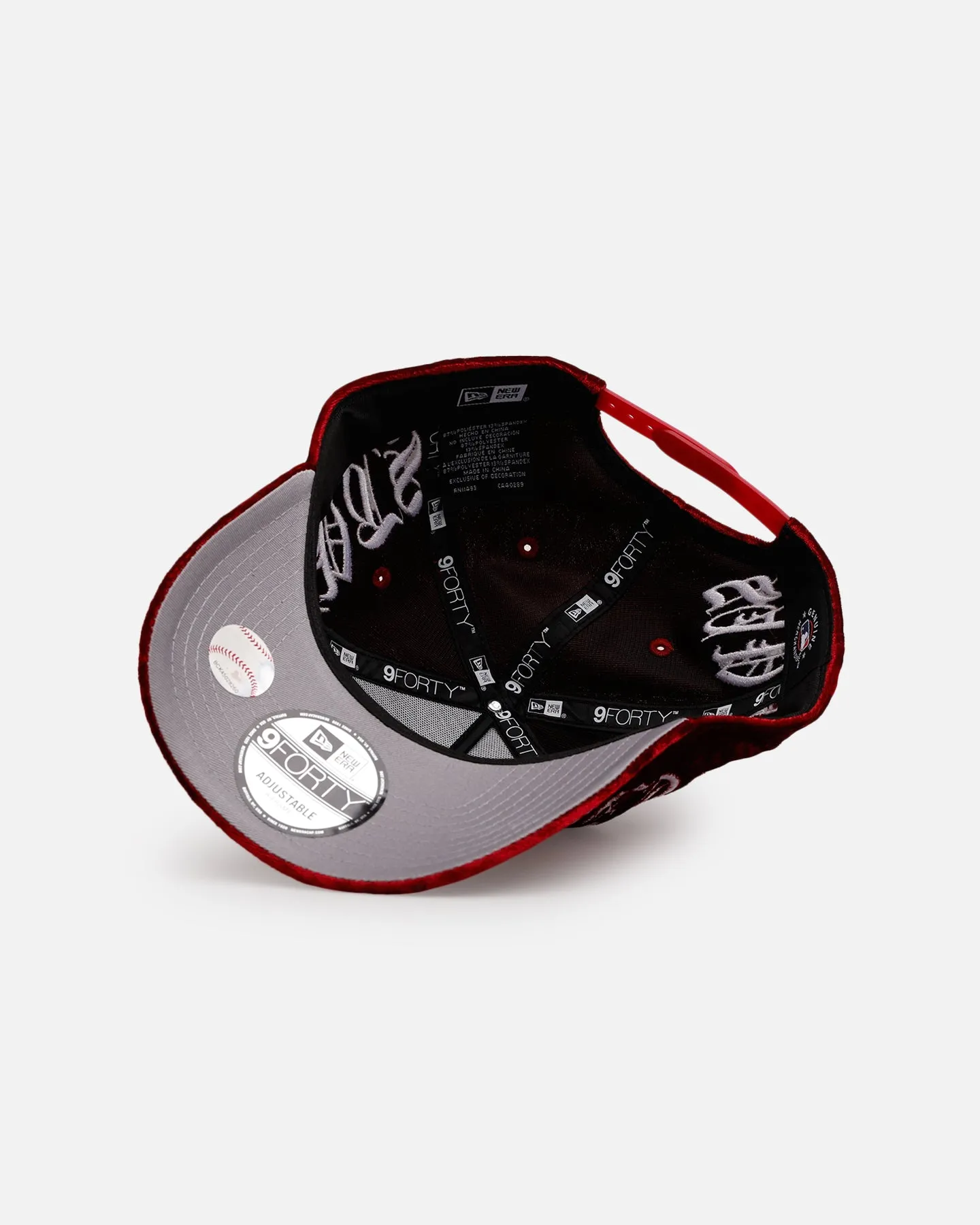 New Era San Francisco Giants 'Velvet Gothic Script' 9FORTY A-Frame Snapback Maroon