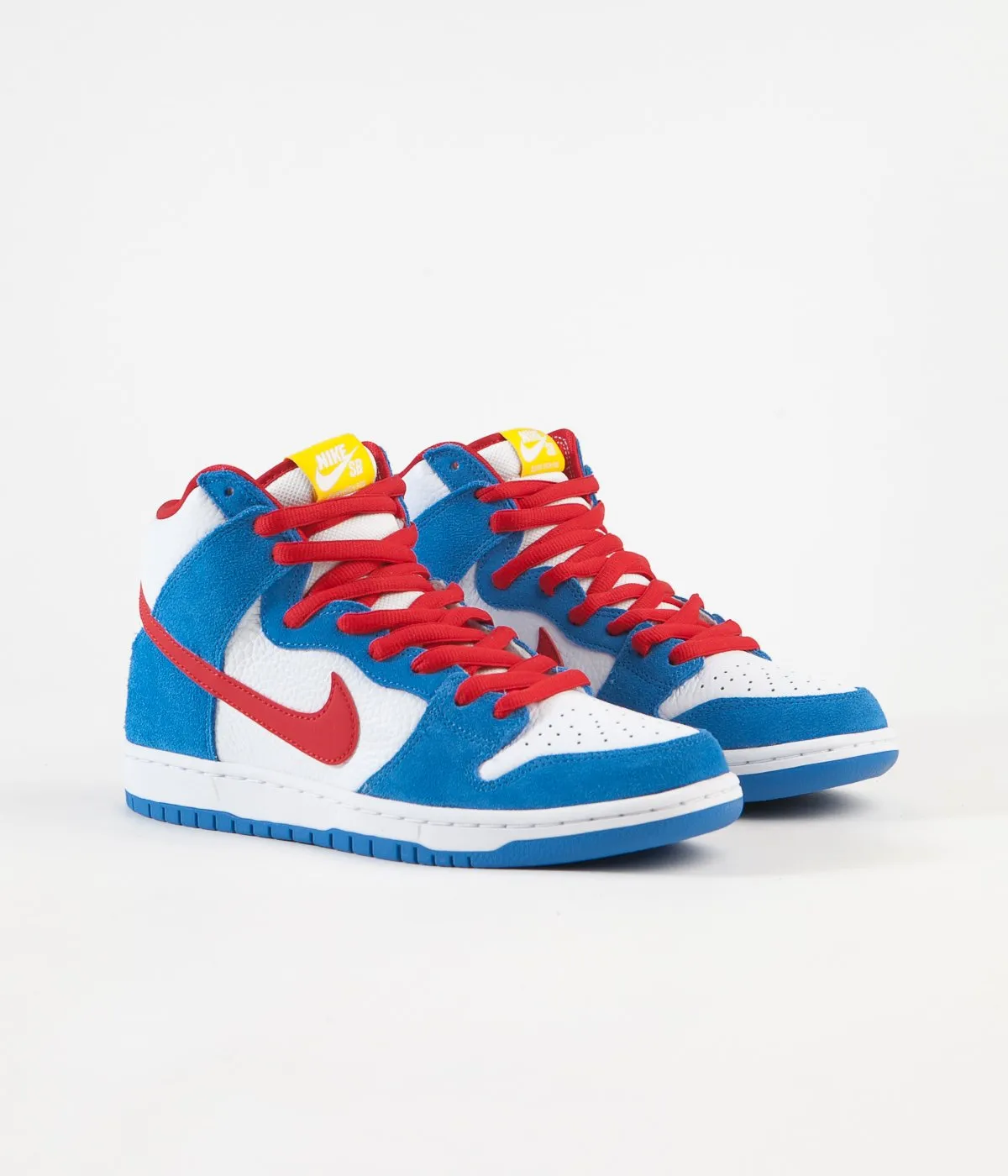 Nike SB Orange Label Dunk High Pro Shoes - Light Photo Blue / University Red