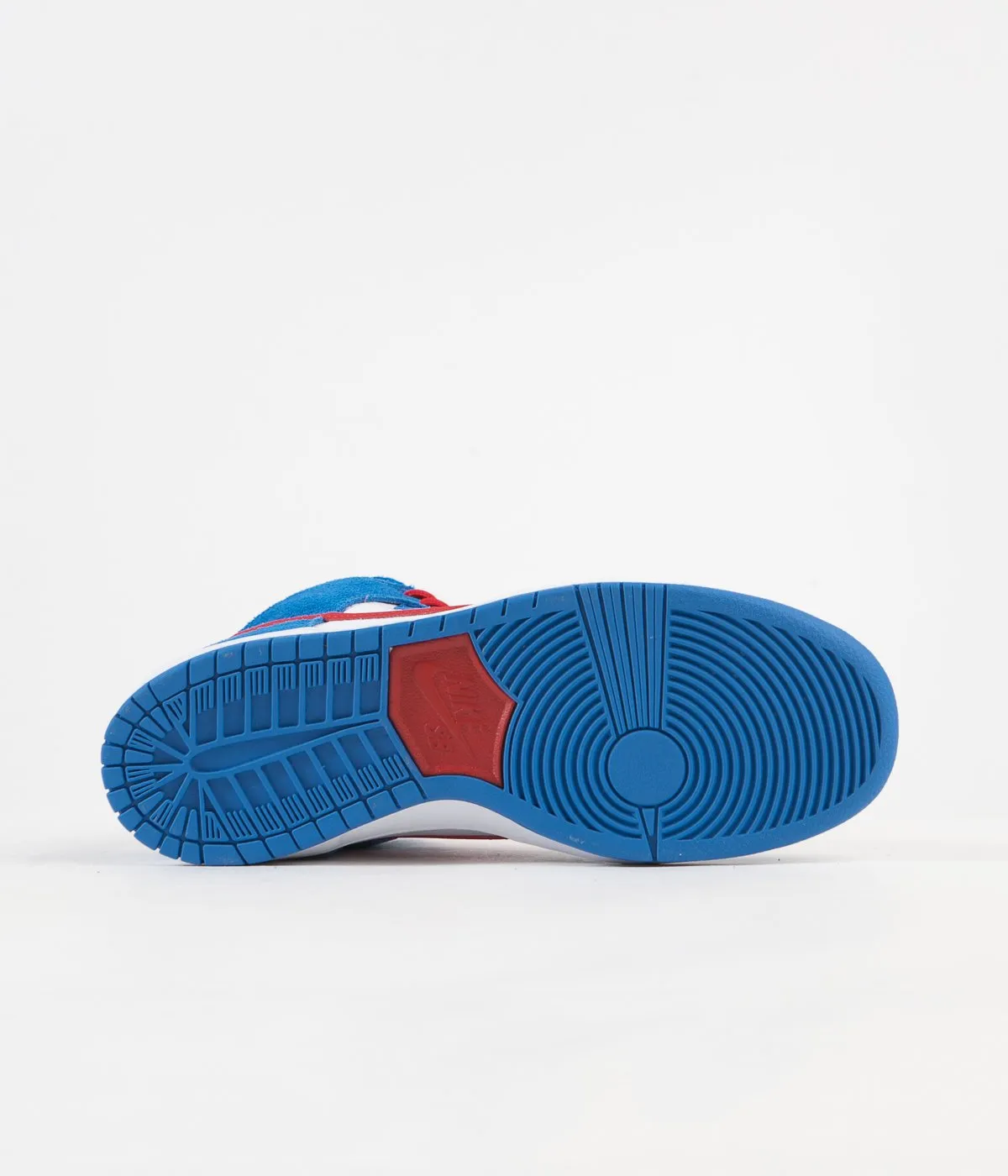 Nike SB Orange Label Dunk High Pro Shoes - Light Photo Blue / University Red