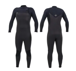 ONEILL HYPERFREAK 4/3   CHEST ZIP RAVEN BLACK FULL WETSUIT