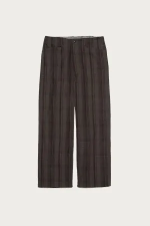 Plaid Dock Pants - Brown