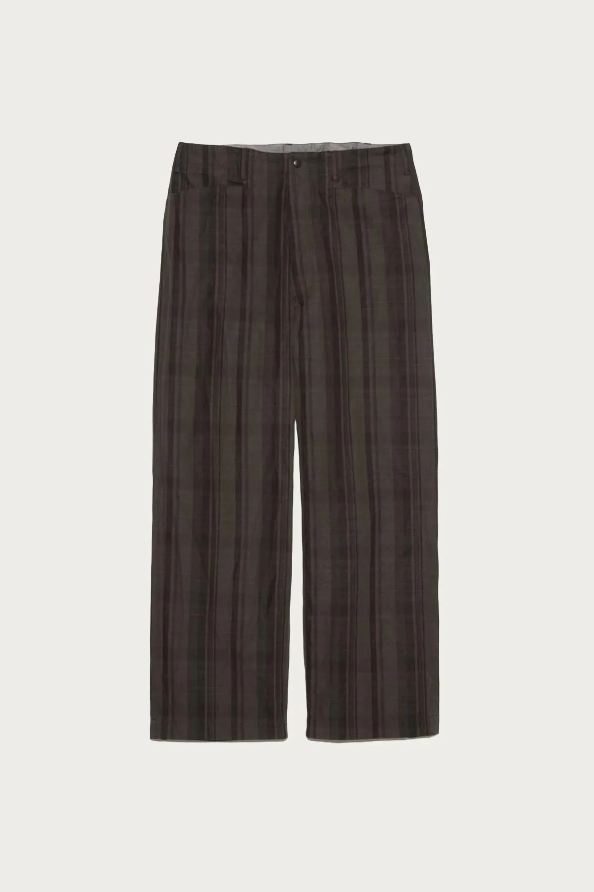 Plaid Dock Pants - Brown