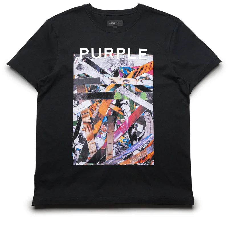 Purple Brand Clean Jersey Tee - Black