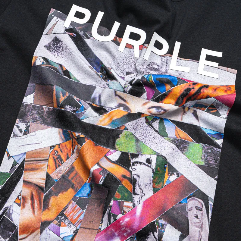Purple Brand Clean Jersey Tee - Black