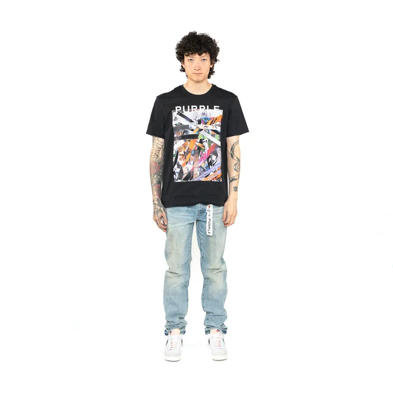 Purple Brand Clean Jersey Tee - Black