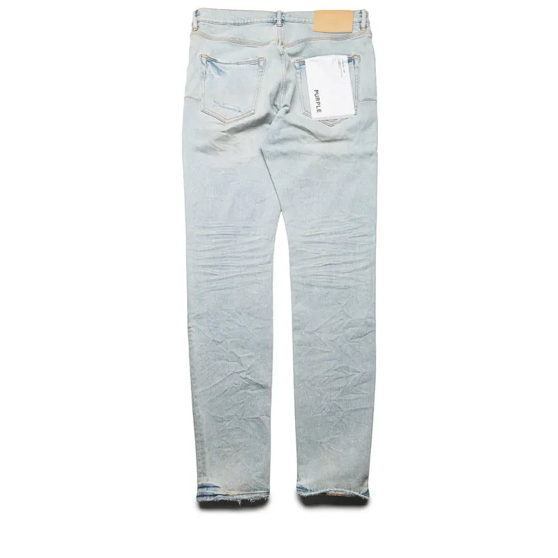 Purple Brand Low Rise Skinny Leg Fade Distressed Jean - Light Indigo