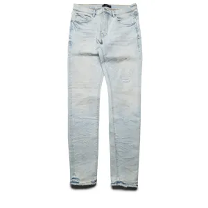 Purple Brand Low Rise Skinny Leg Fade Distressed Jean - Light Indigo