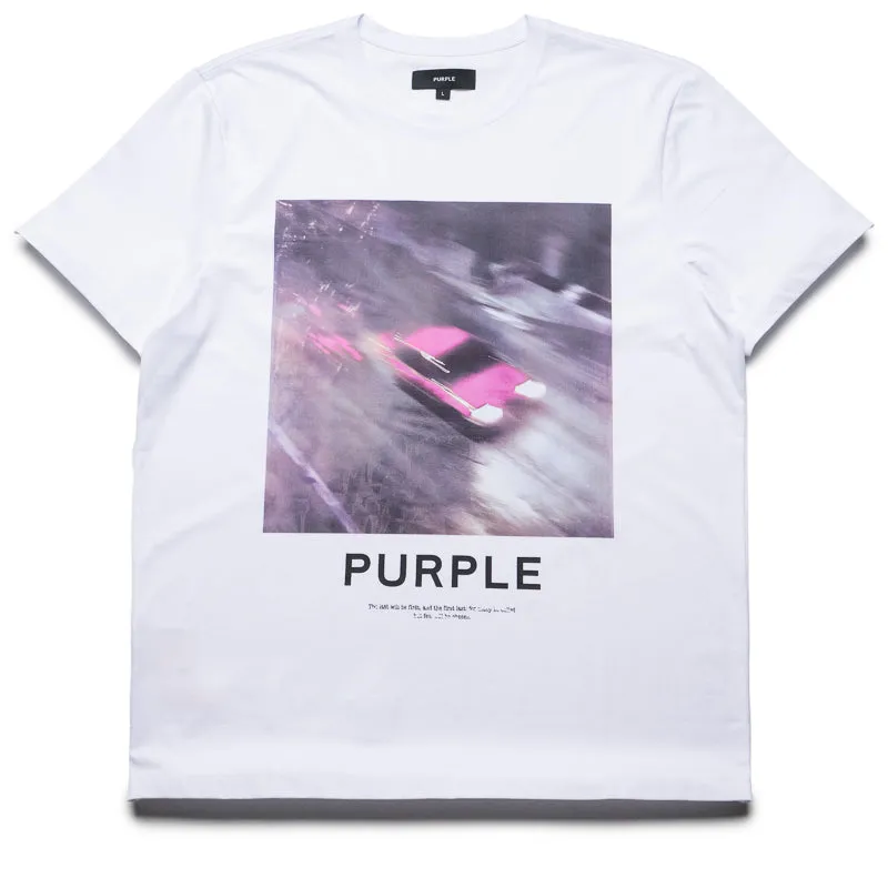 Purple Brand Speed Tee - White