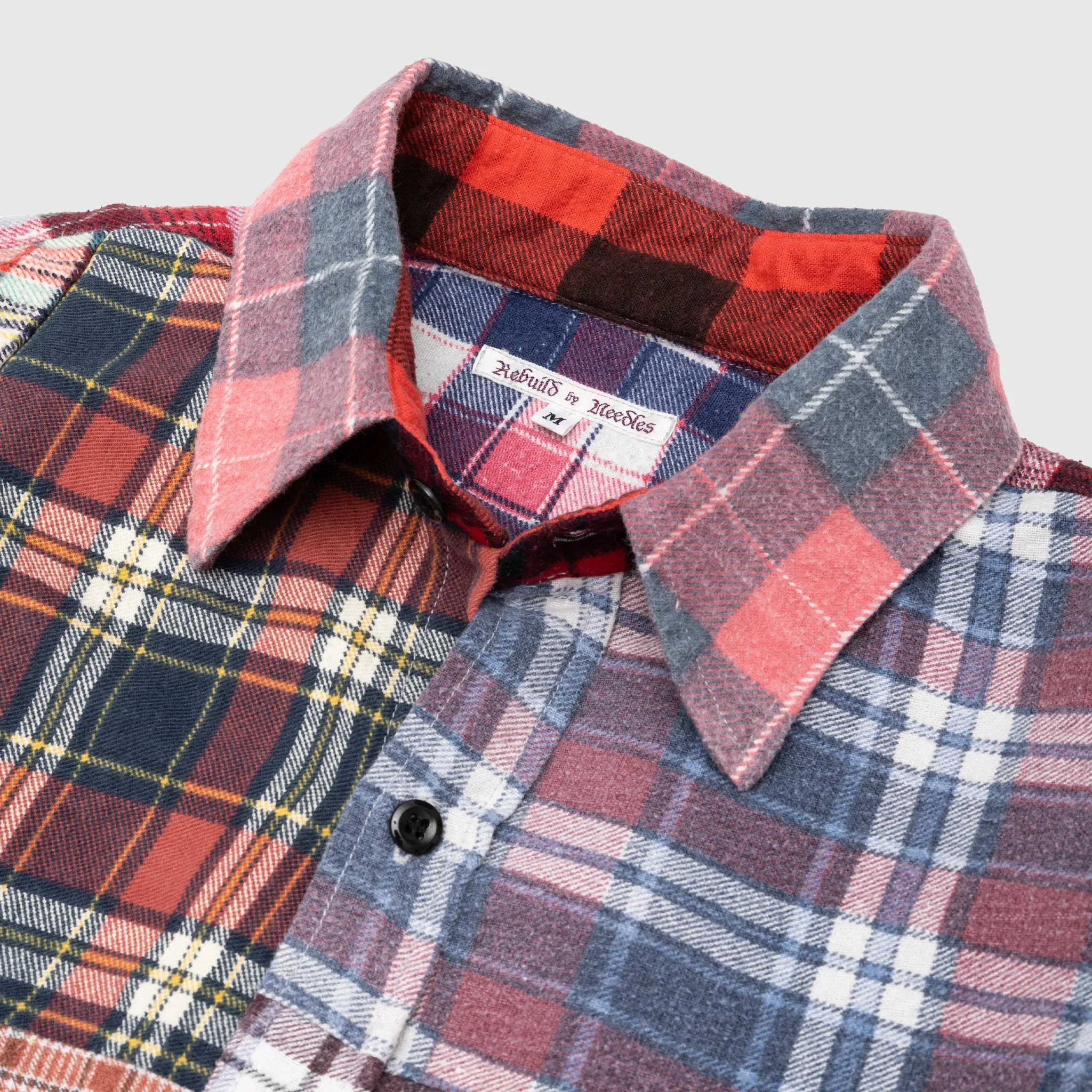 REBUILD BY NEEDLES FLANNEL SHIRT