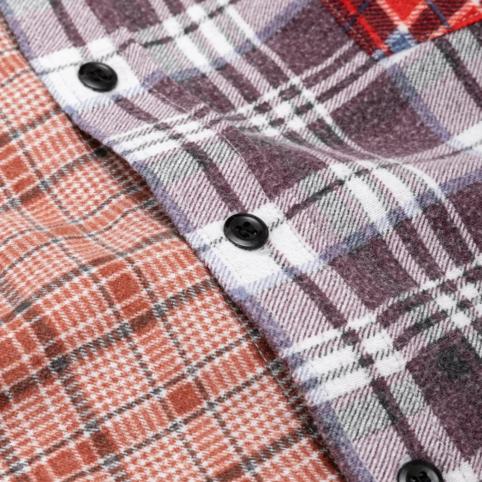 REBUILD BY NEEDLES FLANNEL SHIRT