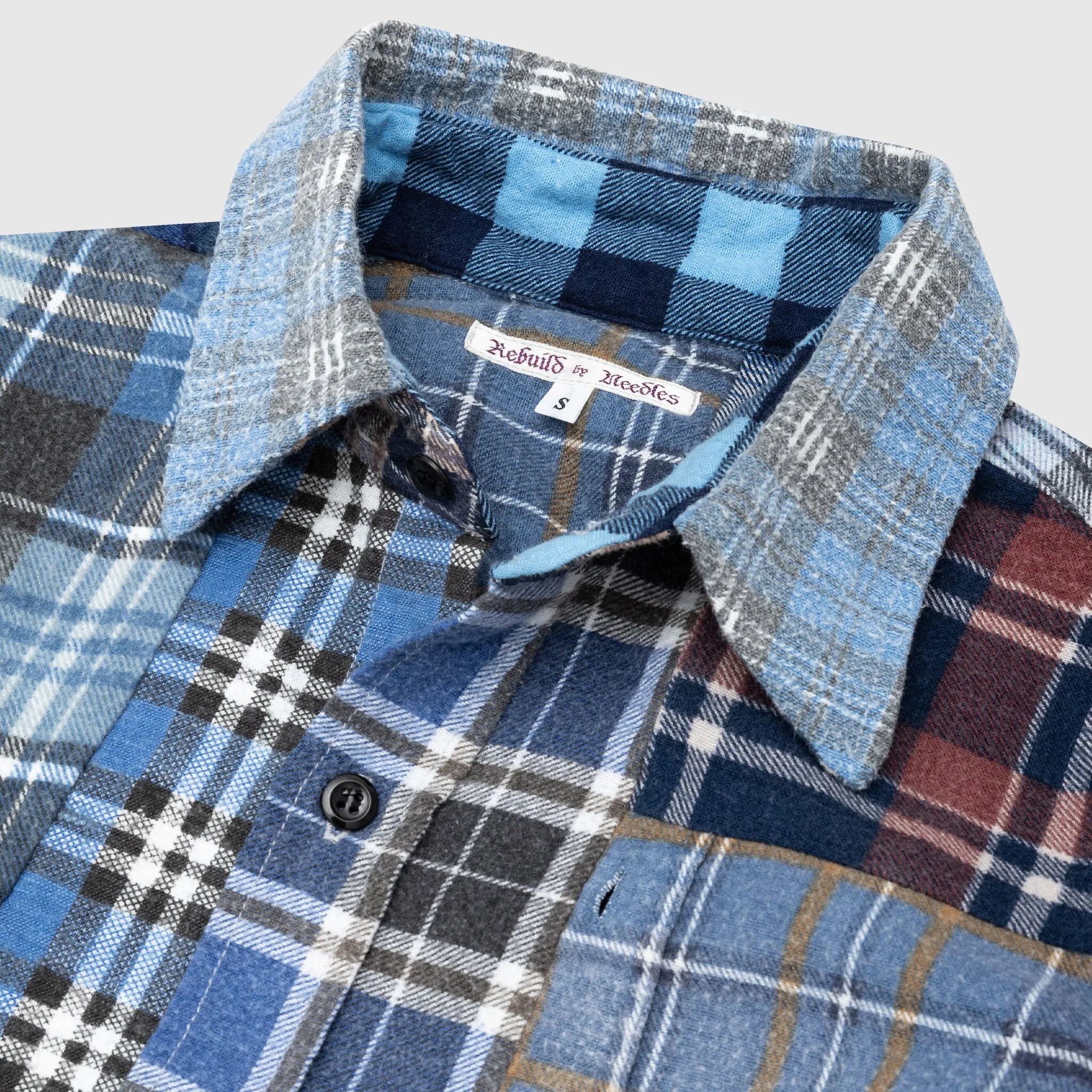 REBUILD BY NEEDLES FLANNEL SHIRT