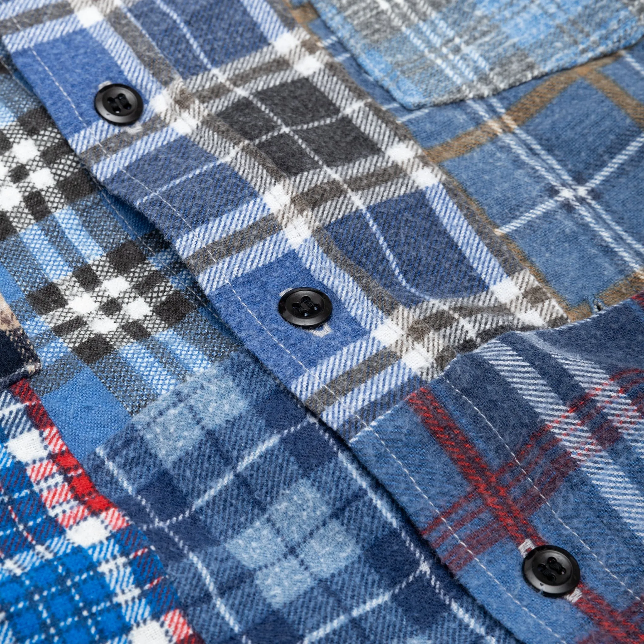 REBUILD BY NEEDLES FLANNEL SHIRT
