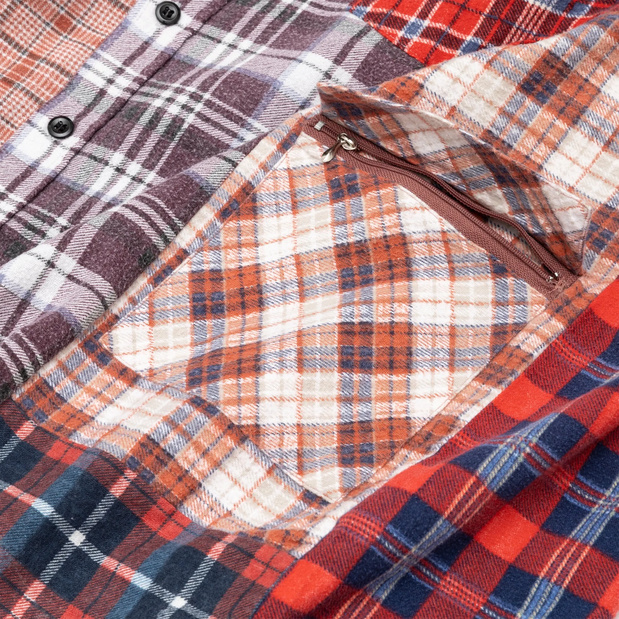 REBUILD BY NEEDLES FLANNEL SHIRT