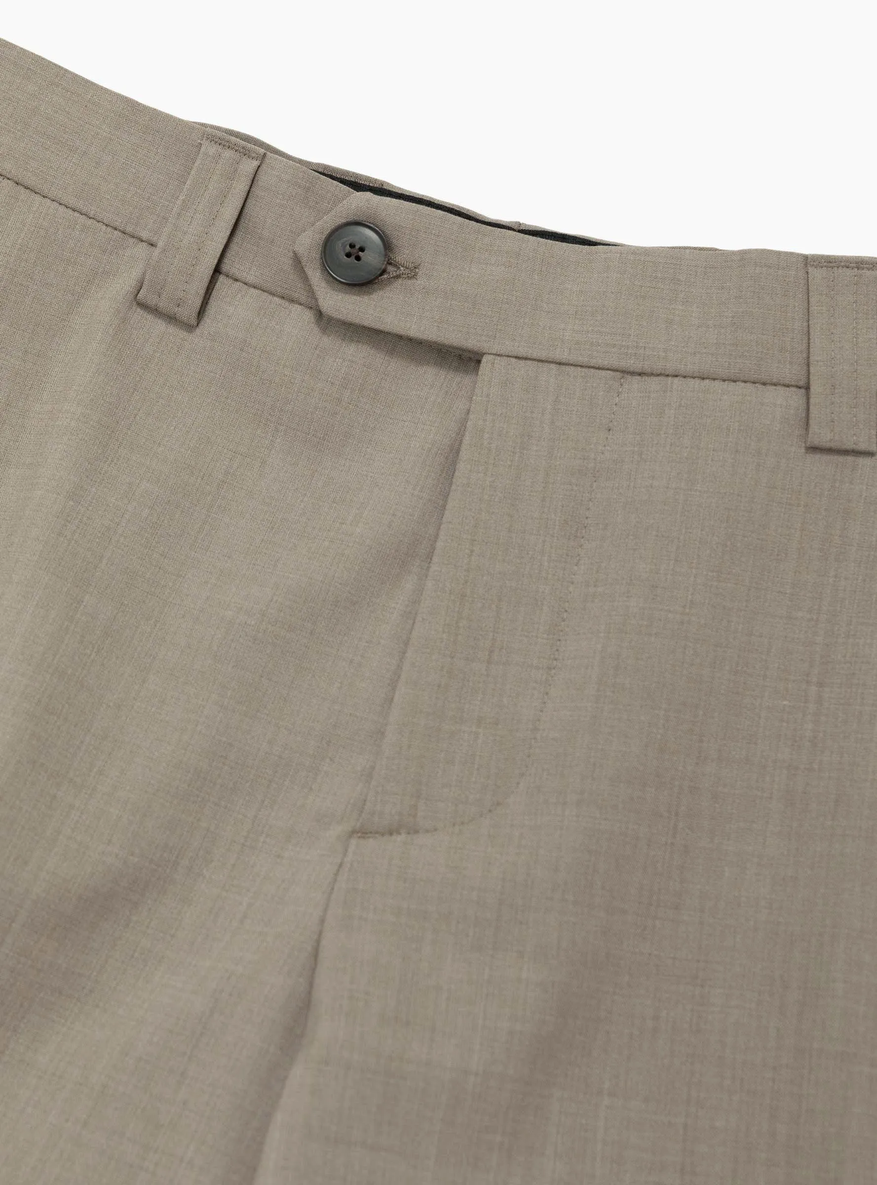 Study Trousers Taupe Wool