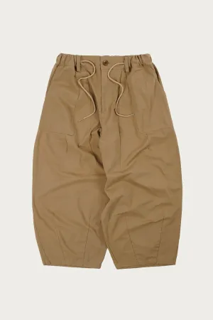 Twill Balloon Pants - Beige