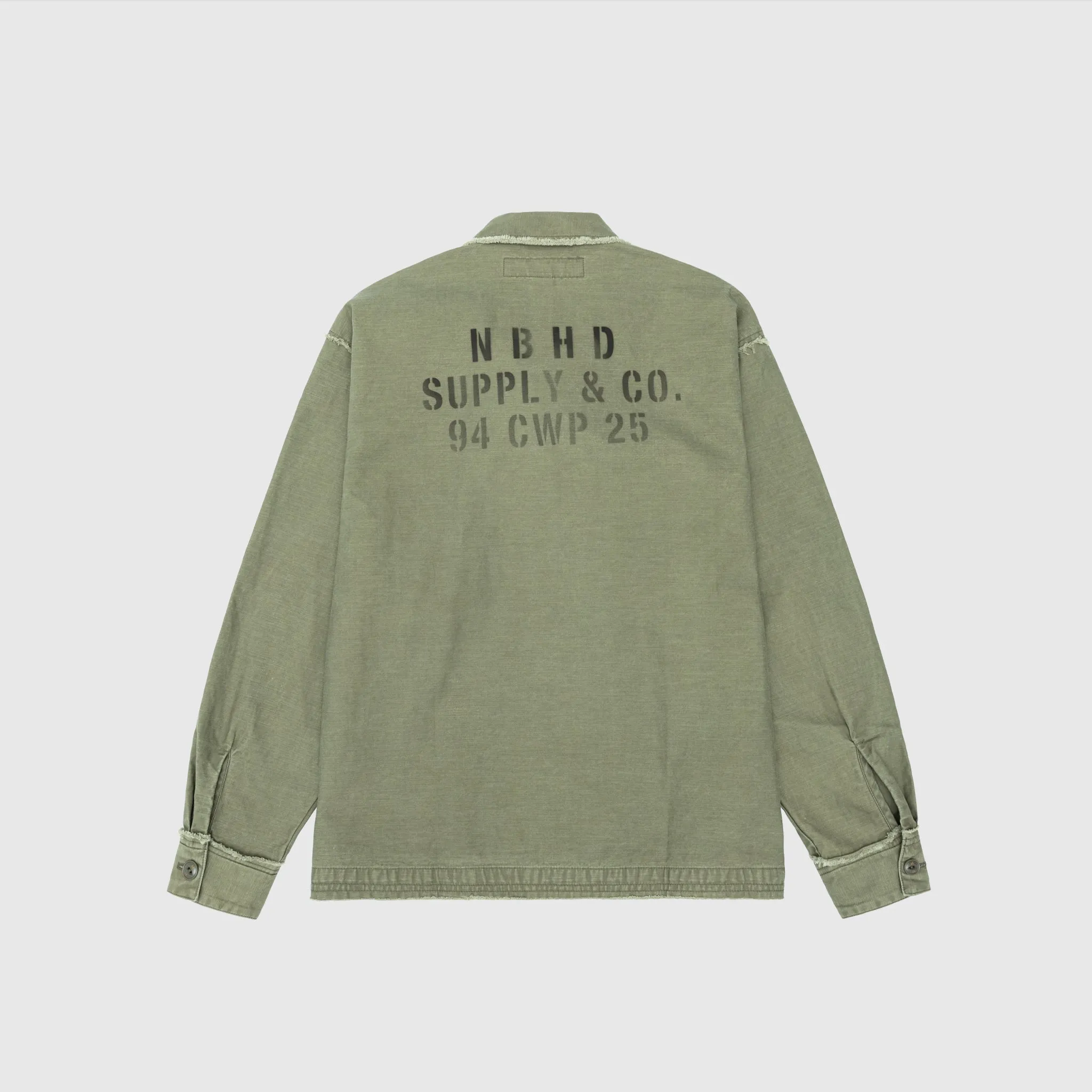 UNTRIMMED ZIP SHIRT