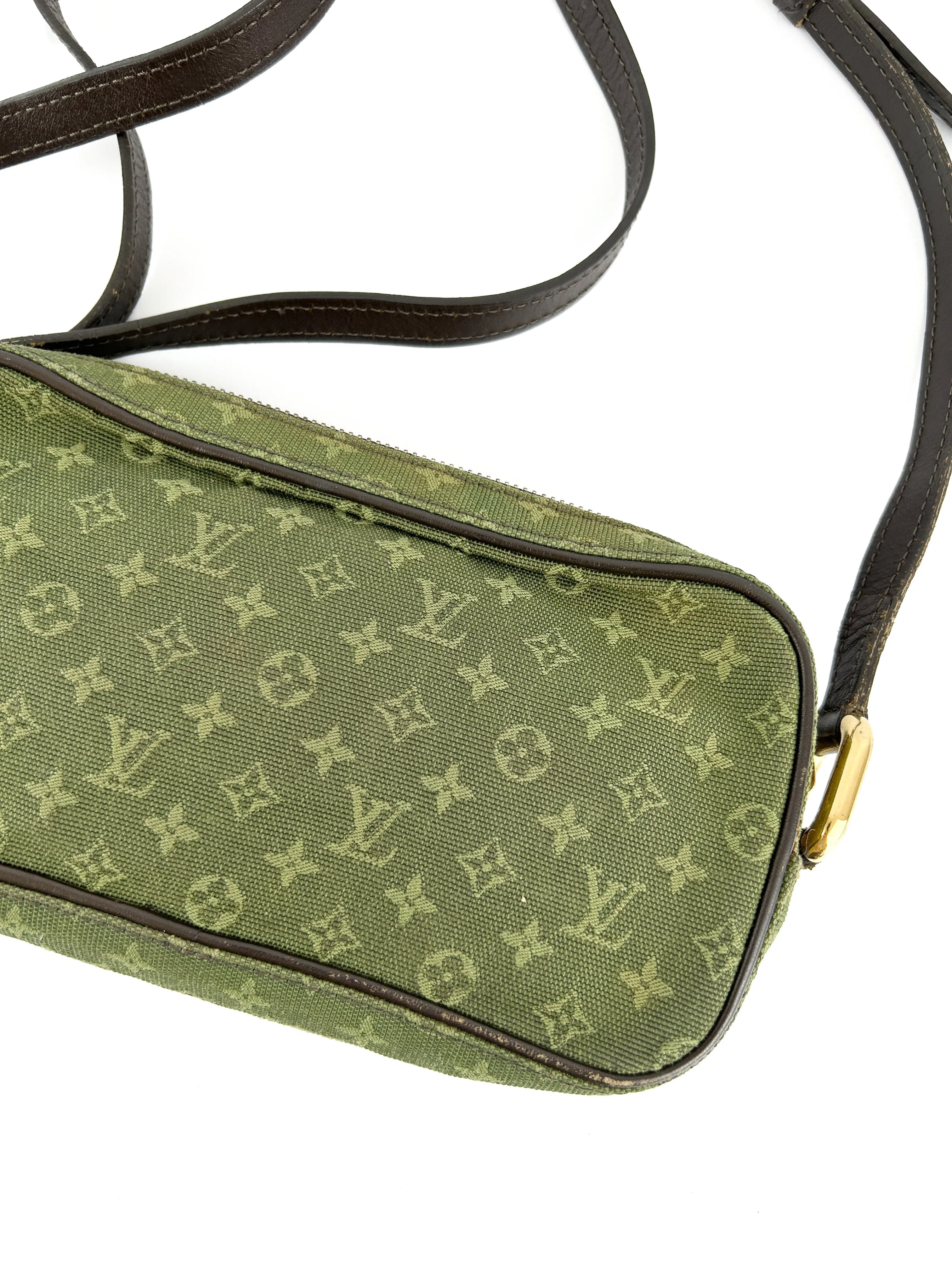 Vintage Louis Vuitton Khaki Juliette MM Crossbody Bag (2002)