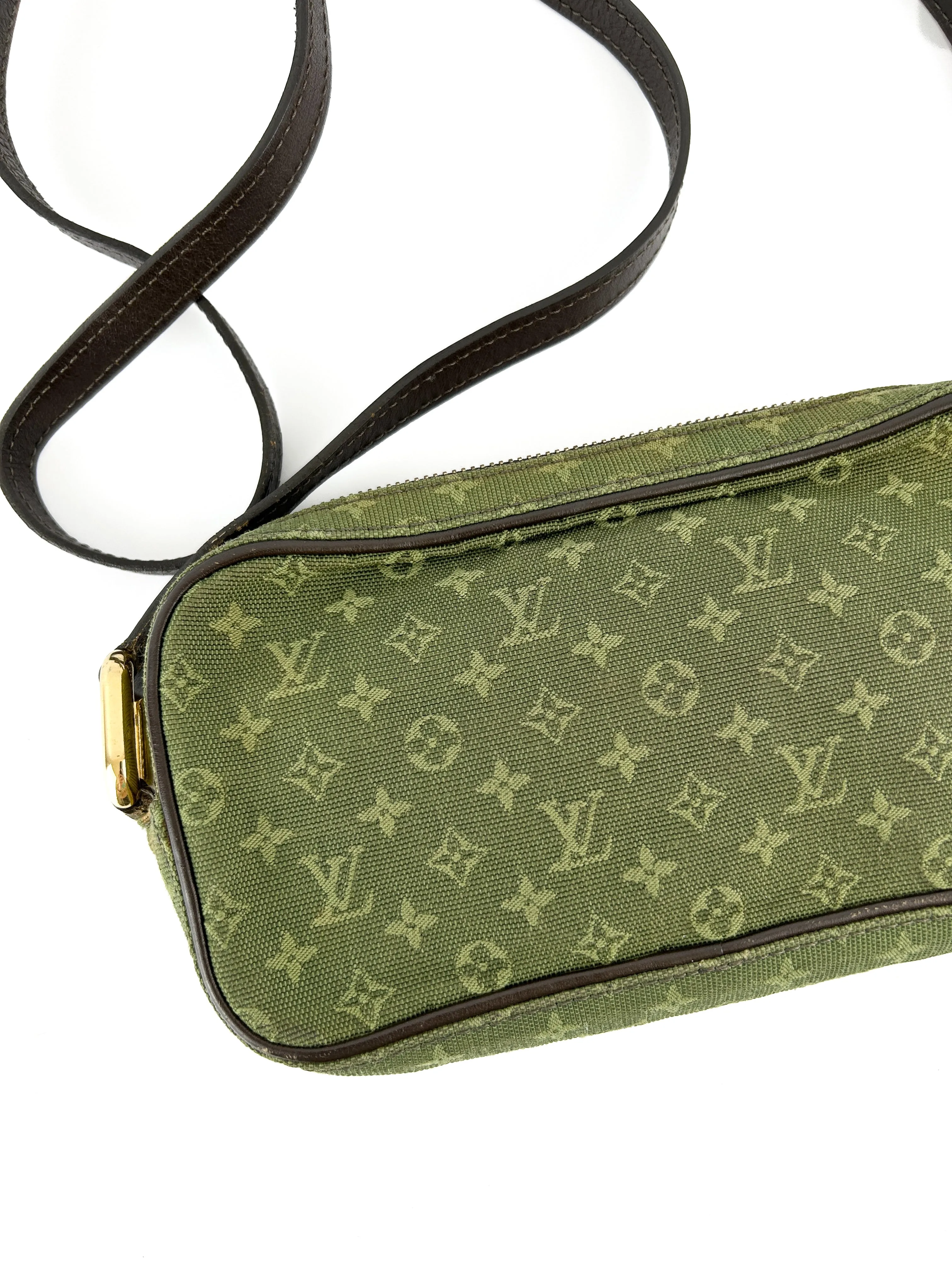 Vintage Louis Vuitton Khaki Juliette MM Crossbody Bag (2002)