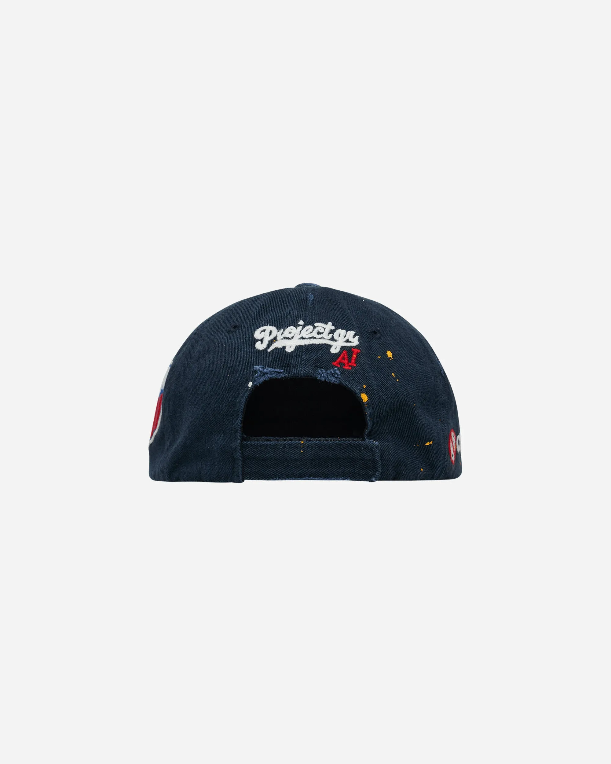 Wide Throwback Cap Navy
