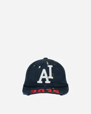Wide Throwback Cap Navy