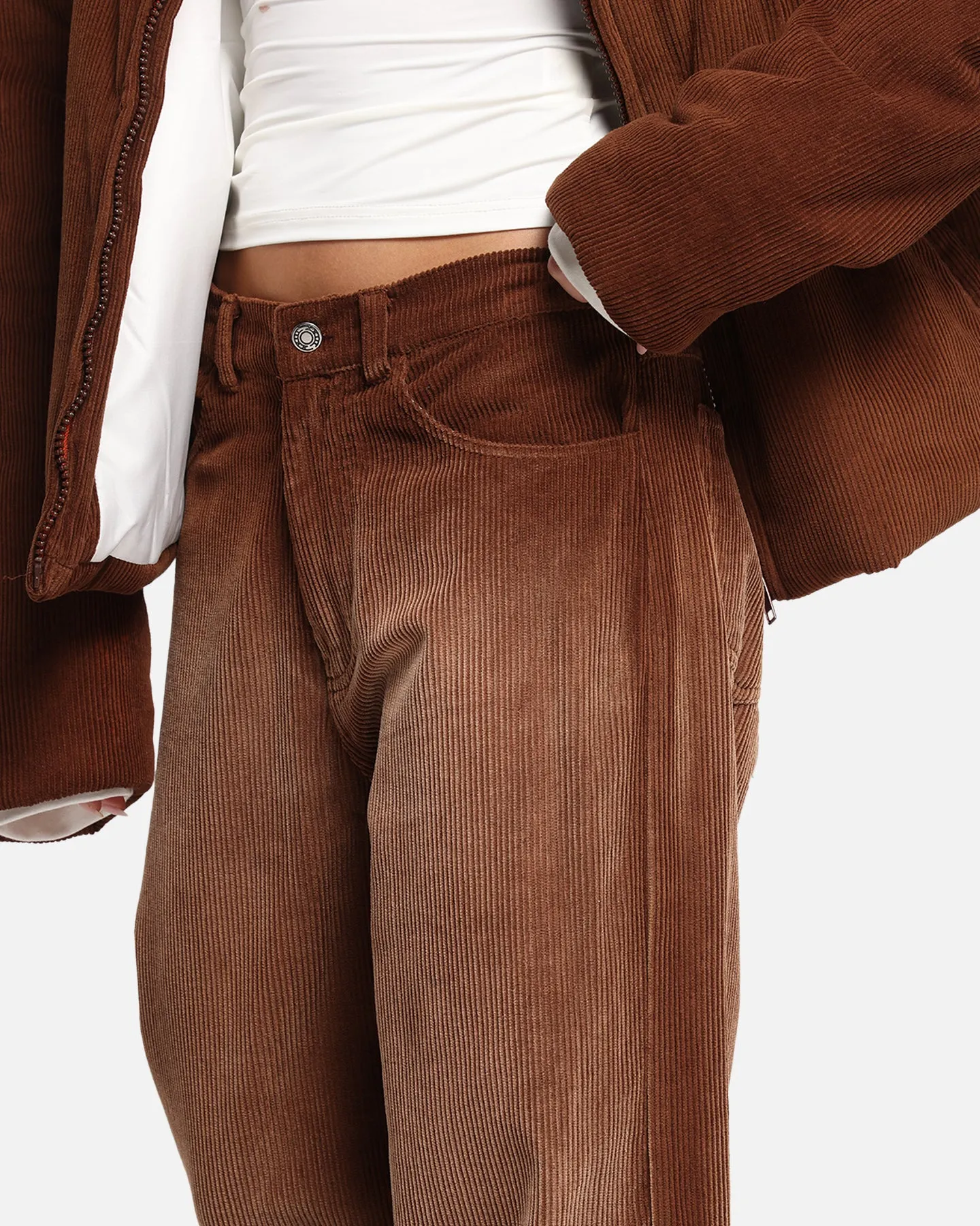 XXIII Corduroy Wash Pants Brown