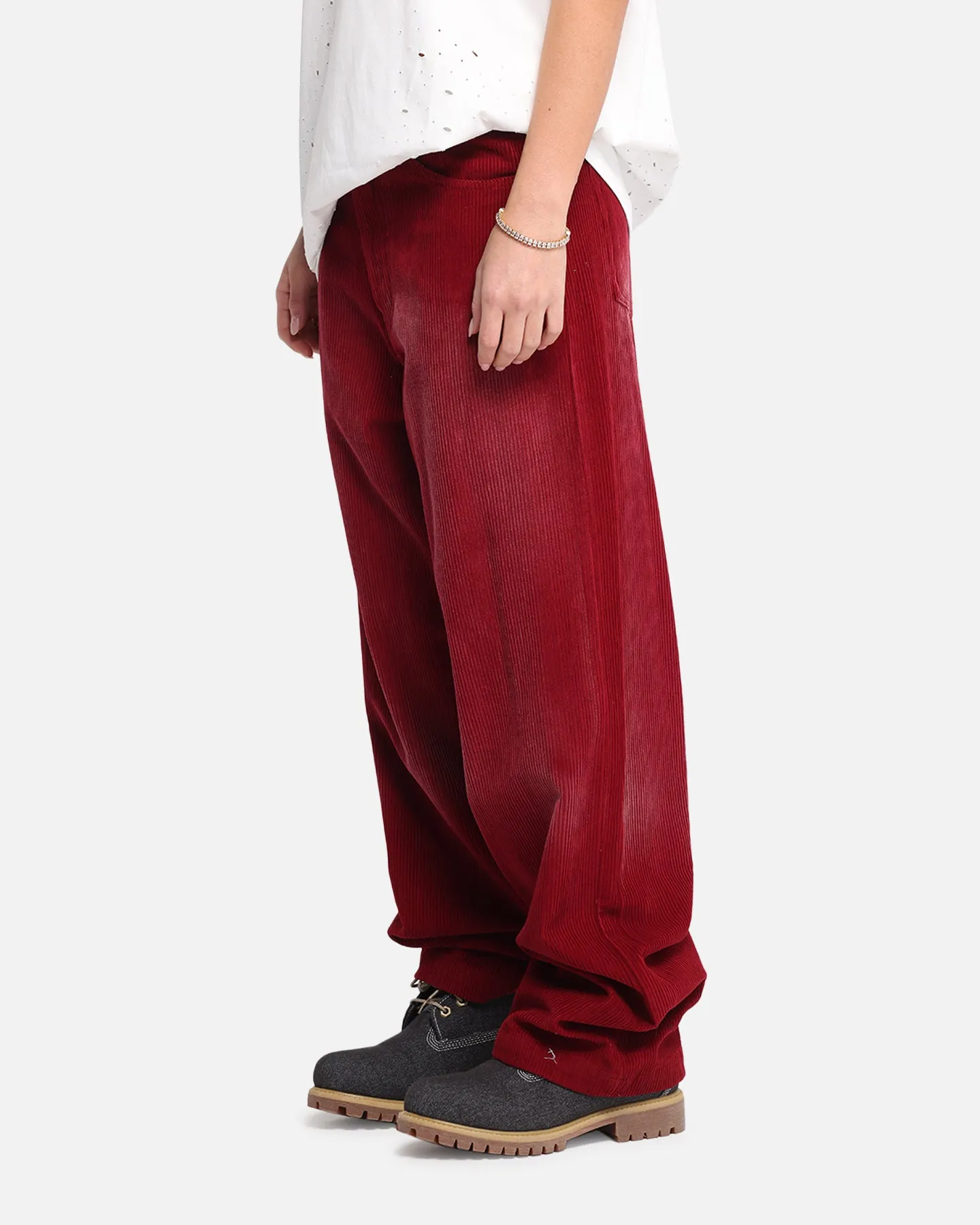 XXIII Corduroy Wash Pants Burgundy