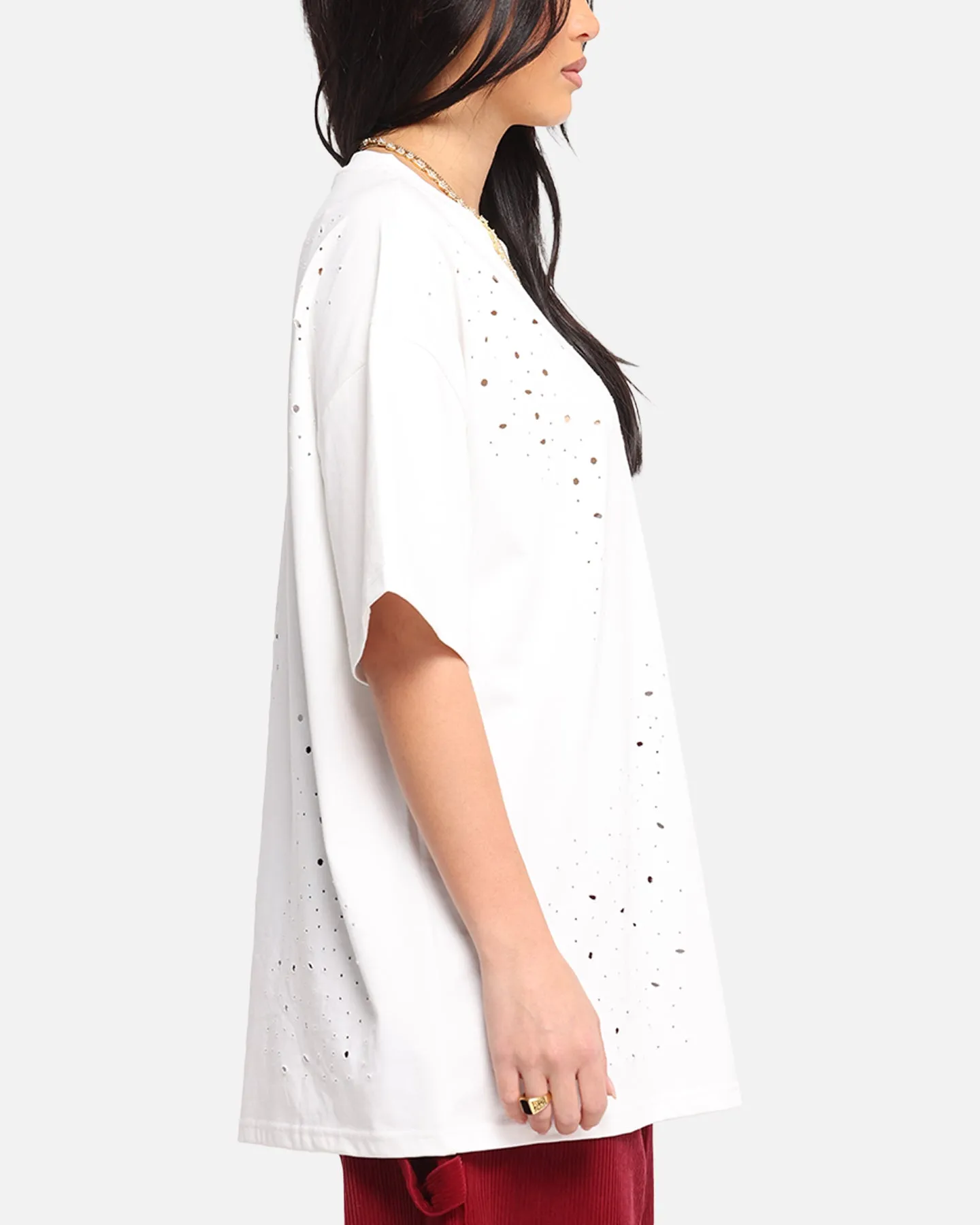 XXIII Distressed T-Shirt White