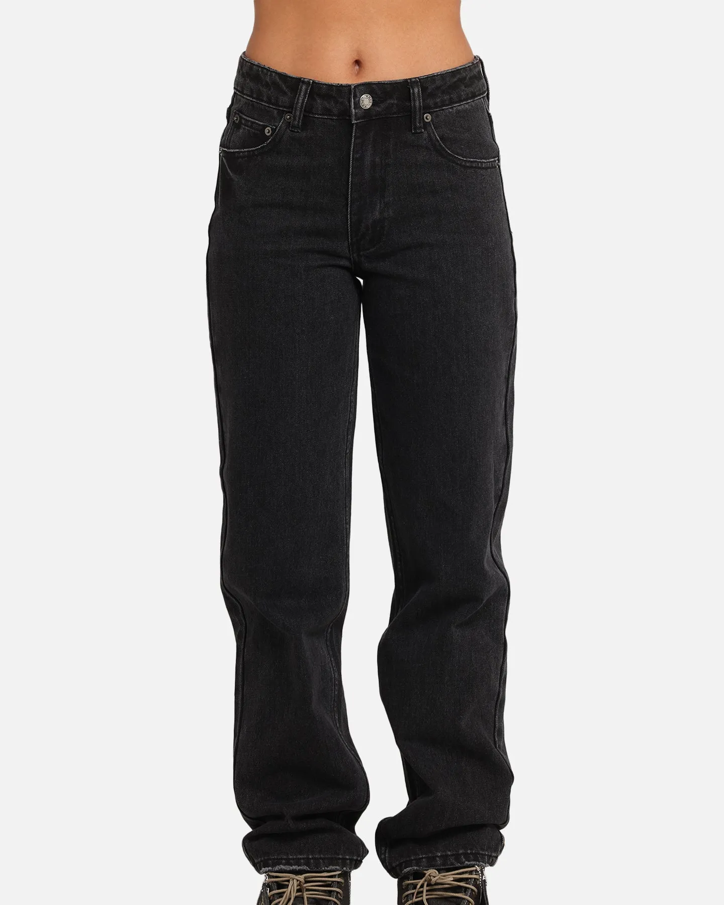 XXIII Women's High Rise Relaxed Jeans Washed Black