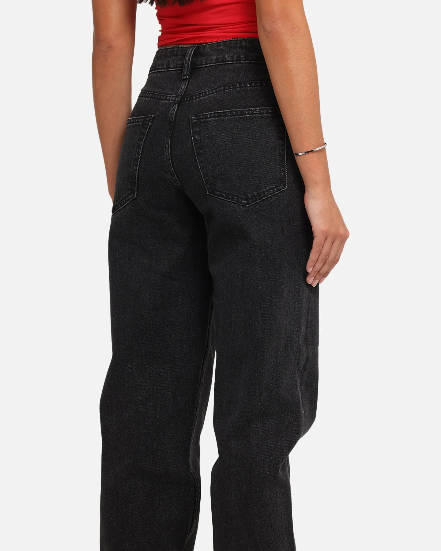 XXIII Women's High Rise Relaxed Jeans Washed Black
