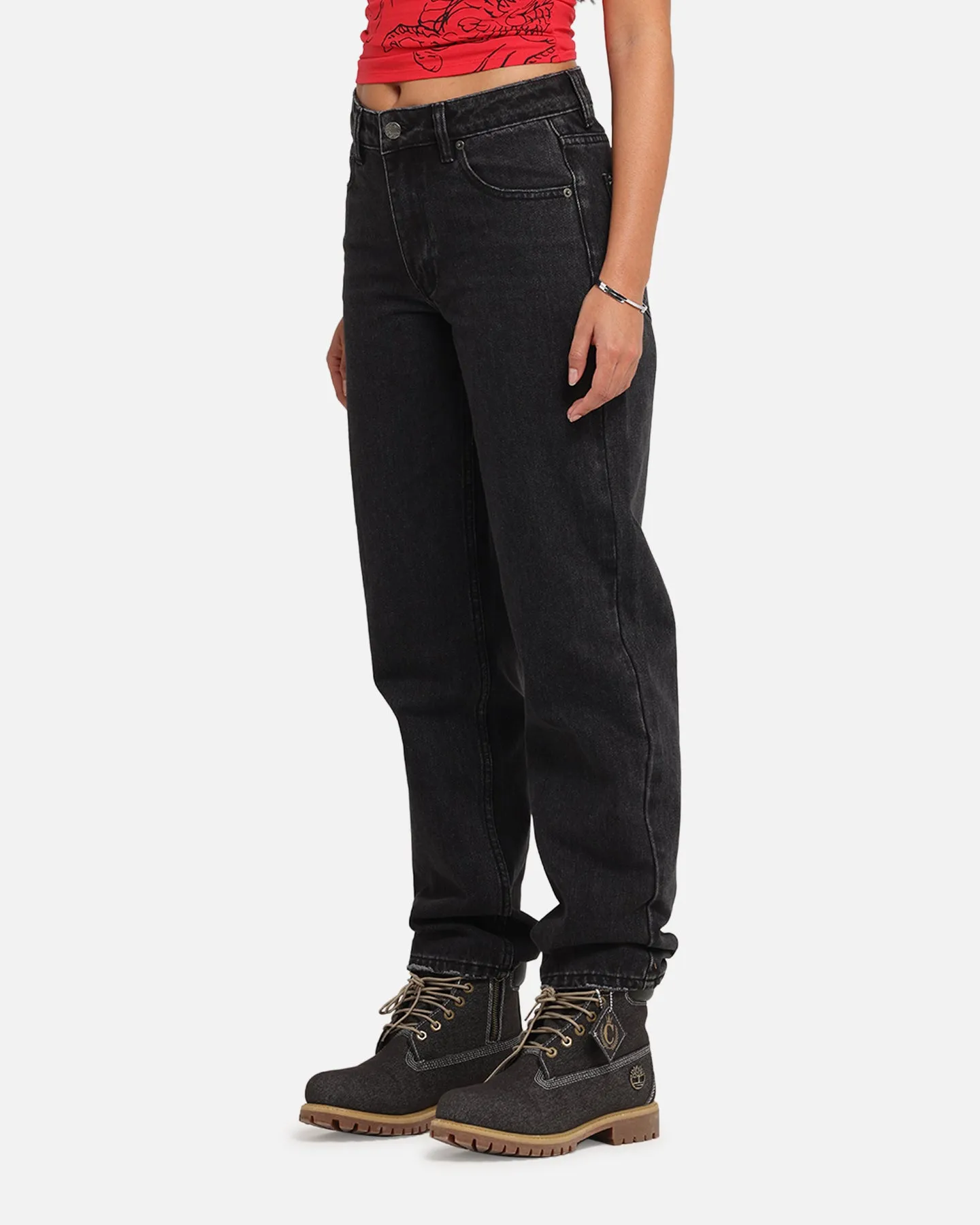 XXIII Women's High Rise Relaxed Jeans Washed Black