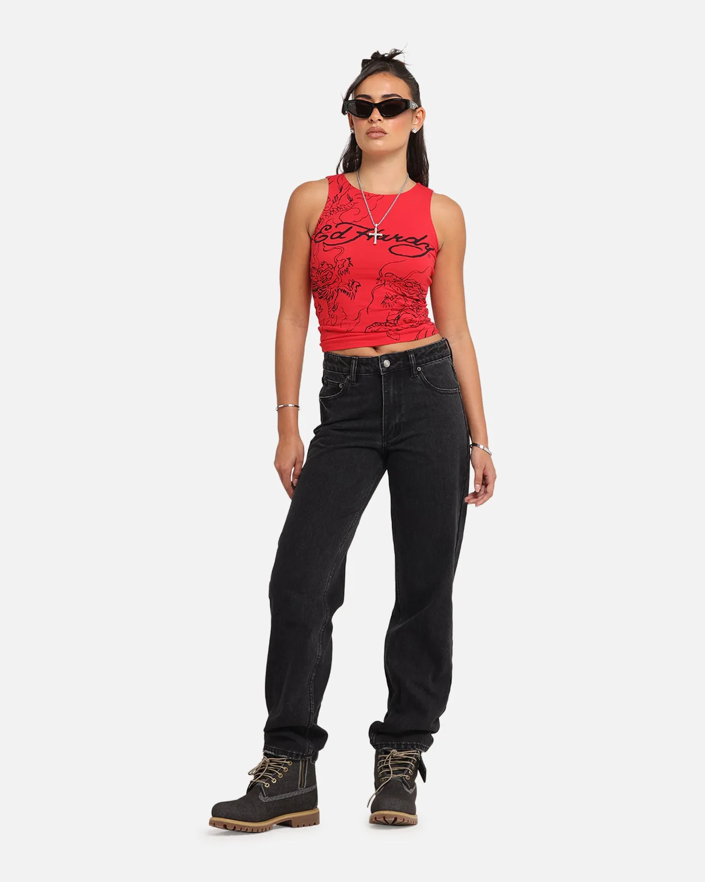 XXIII Women's High Rise Relaxed Jeans Washed Black